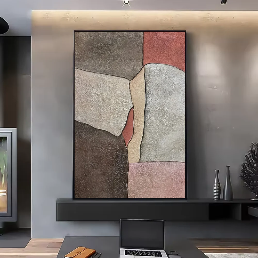 Abstract Retro Black Geometry Poster | HD Waterproof Wall Art Wall Art Poster Peaceful Pleasures Health and Wellness z14 30X40cmNoframe