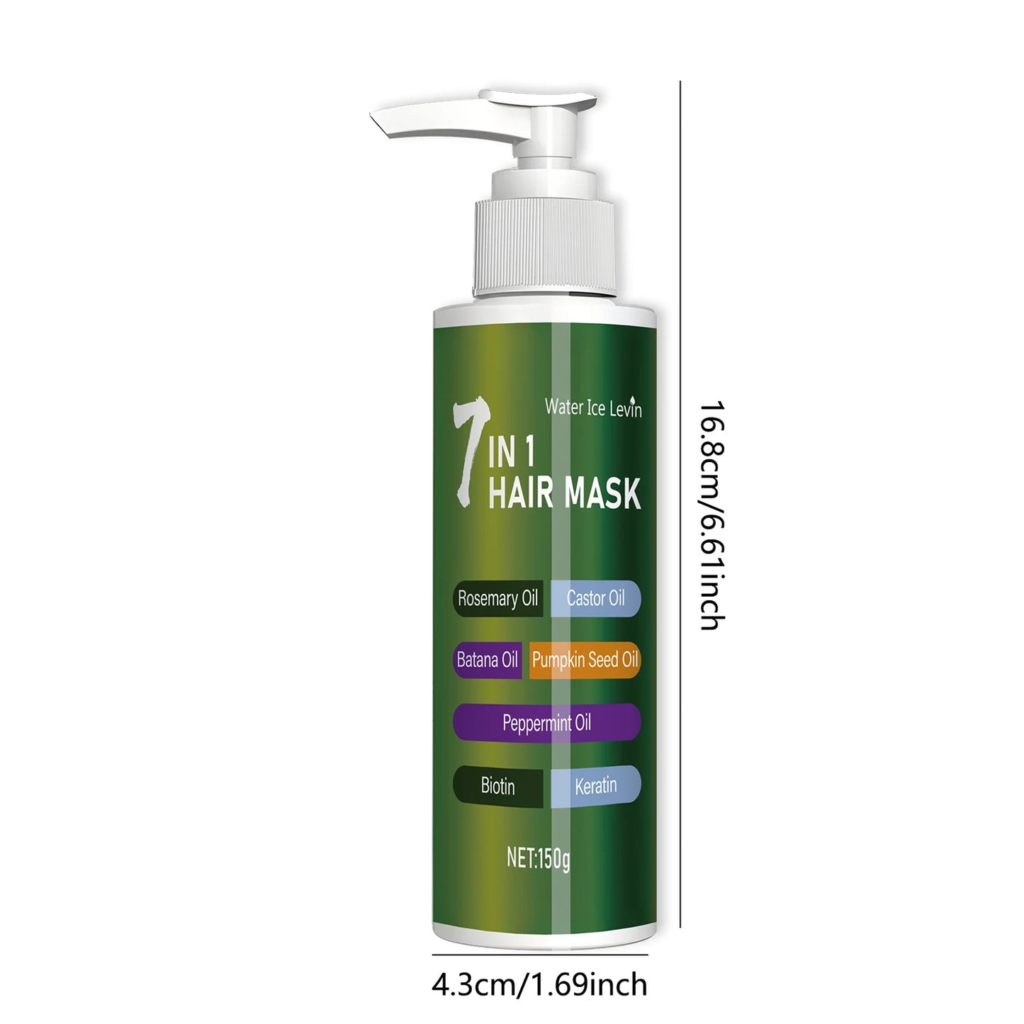 7-in-1 Hair Mask with Rosemary Oil, Castor Oil & Biotin