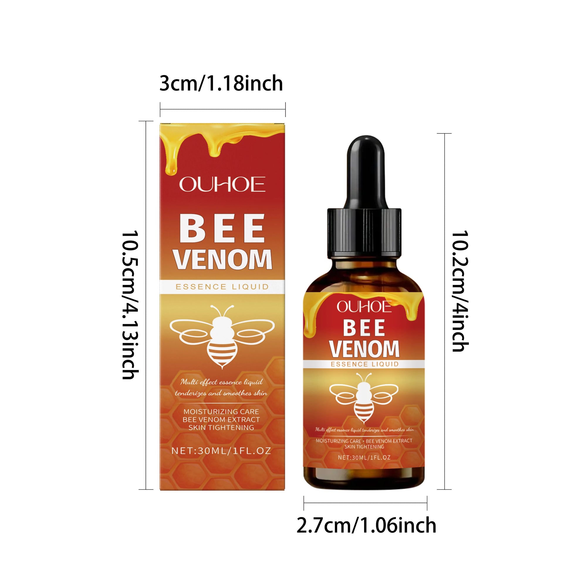 Bee Venom Firming Serum Lifting Tightening Fades Fine Lines Hydrating Brightening Facial Skin Treatment for Firmer Radiant Skin Peaceful Pleasures Health and Wellness