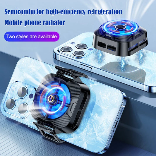 Semiconductor Mobile Phone Radiator Fan Cooler For Phone Cooling Fan Processor Cooler Phone Fan Cooler Gamer Cell Phone Peaceful Pleasures Health and Wellness