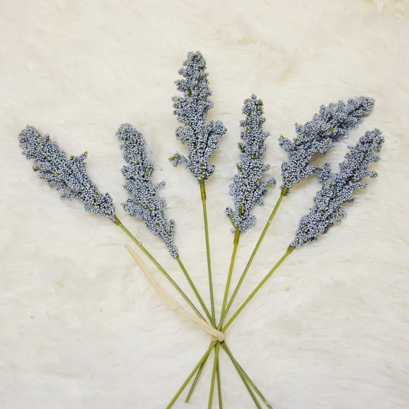 PE Lavender Artificial Flowers – Wedding & Home Décor Bouquet