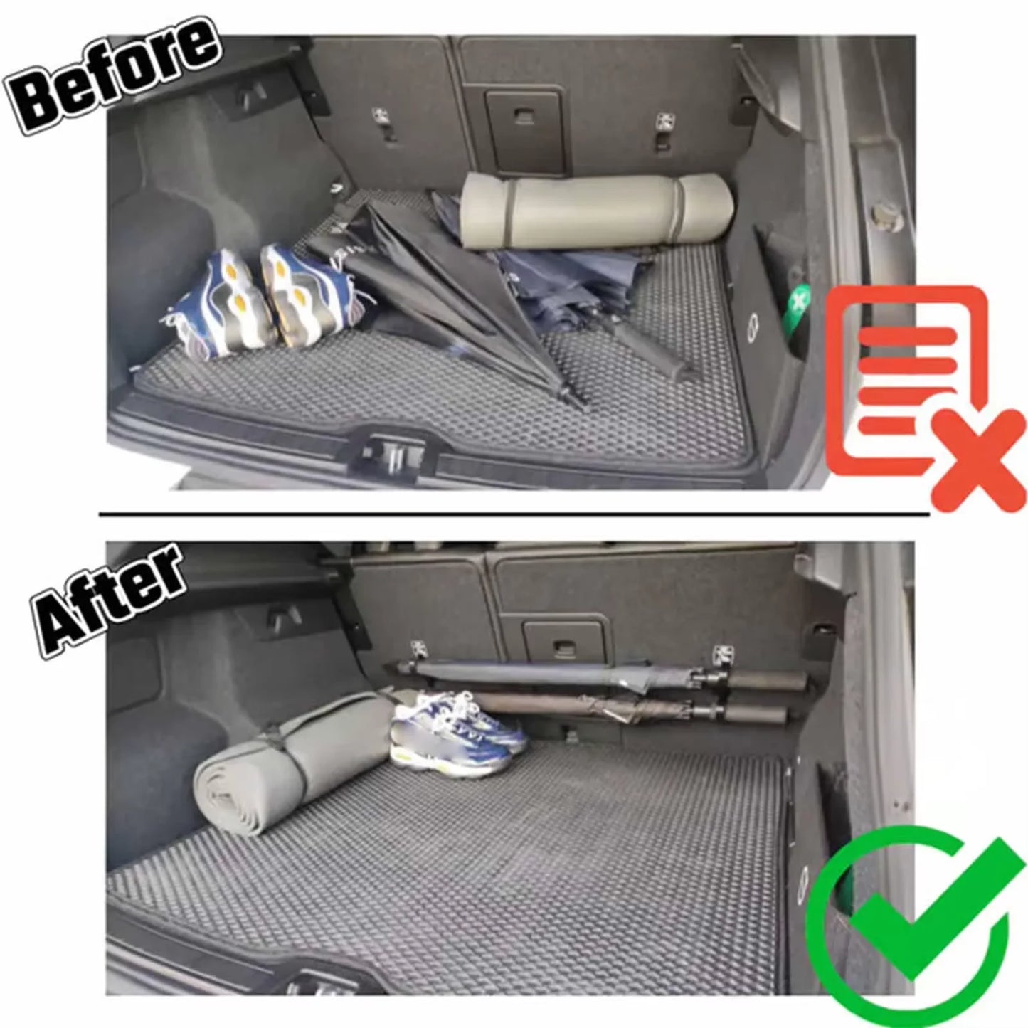 Car Umbrella Hooks Trunk Holder Plant Towel No-drill Installation