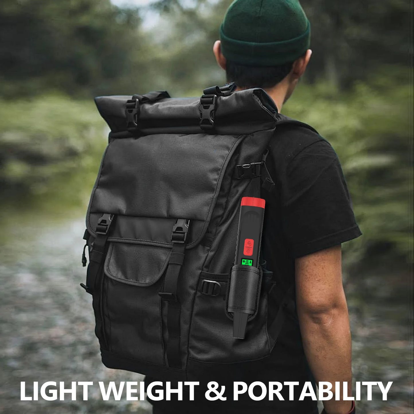Professional Metal Detector with 360° Scan, Built-in Flashlight & LCD Display High Sensitivity Detector For Beach/Field Hunting Peaceful Pleasures Health and Wellness