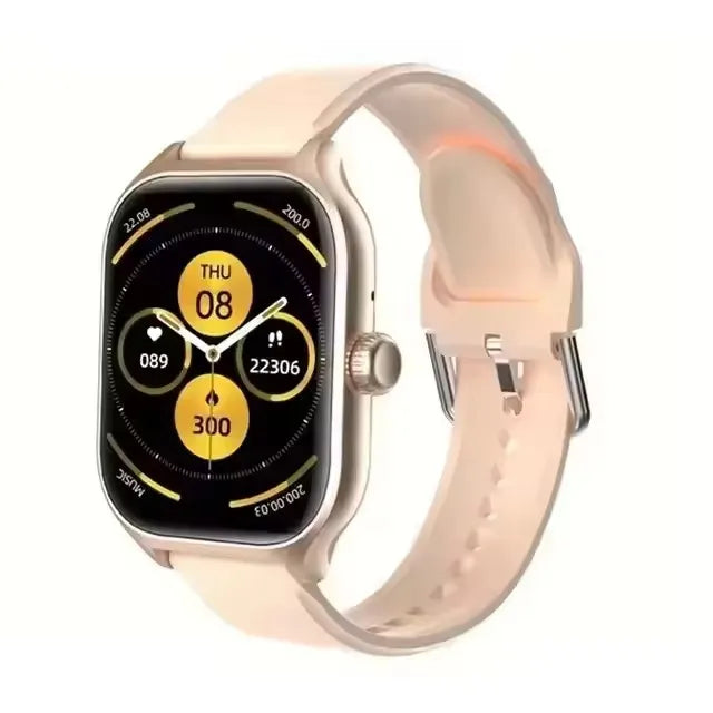 2026 Smart Watch Android IOS Phone 2.01 Inch Color Screen Bluetooth Answer Call Fitness Watches Tracker Smartwatch Women Men New Peaceful Pleasures Health and Wellness Gold