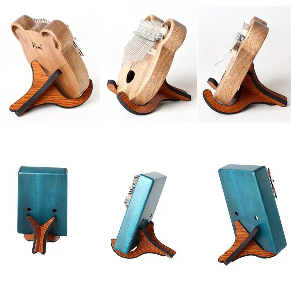 Portable Collapsible Kalimba Holder Stand Thumb Piano Vertical Wooden