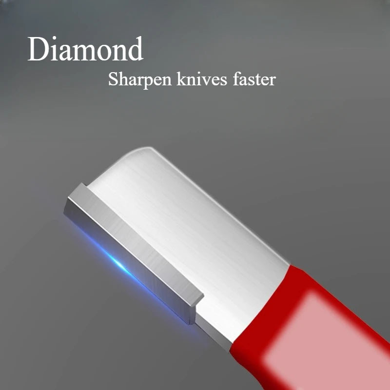 Professional Kitchen Knife Sharpener - Tungsten & Diamond Ceramic Sharpening Stone for All Blades Including Garden Scissors Peaceful Pleasures Health and Wellness