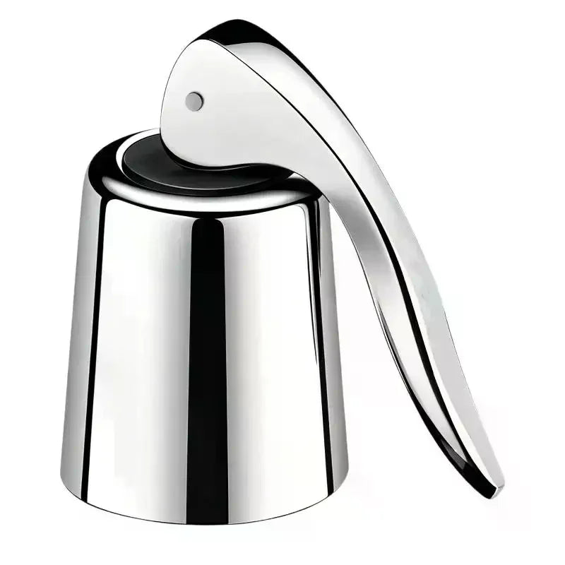 Stainless Steel Wine Bottle Stopper | Airtight Silicone Seal