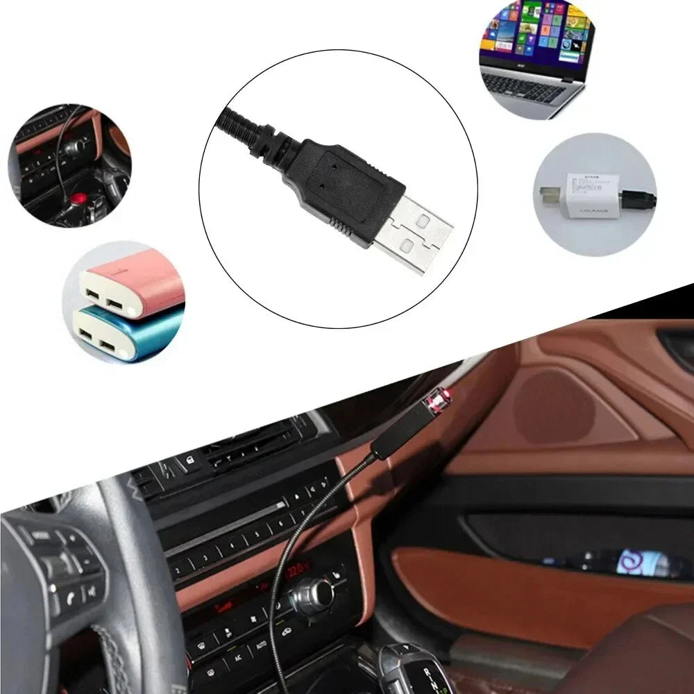USB LED Galaxy Star Projector Night Light – Car & Room Decor