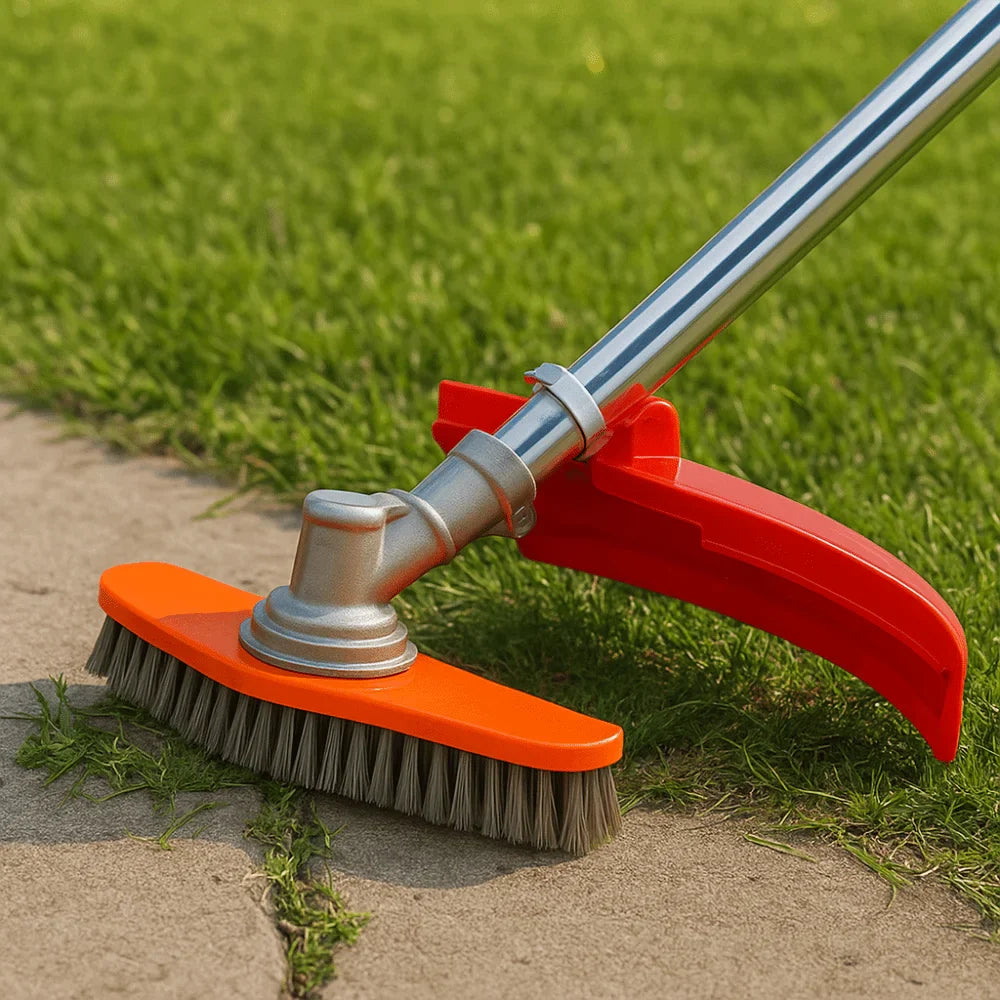 Polyester Garden Cleaning Brush | Adjustable Handle Lawn Tool