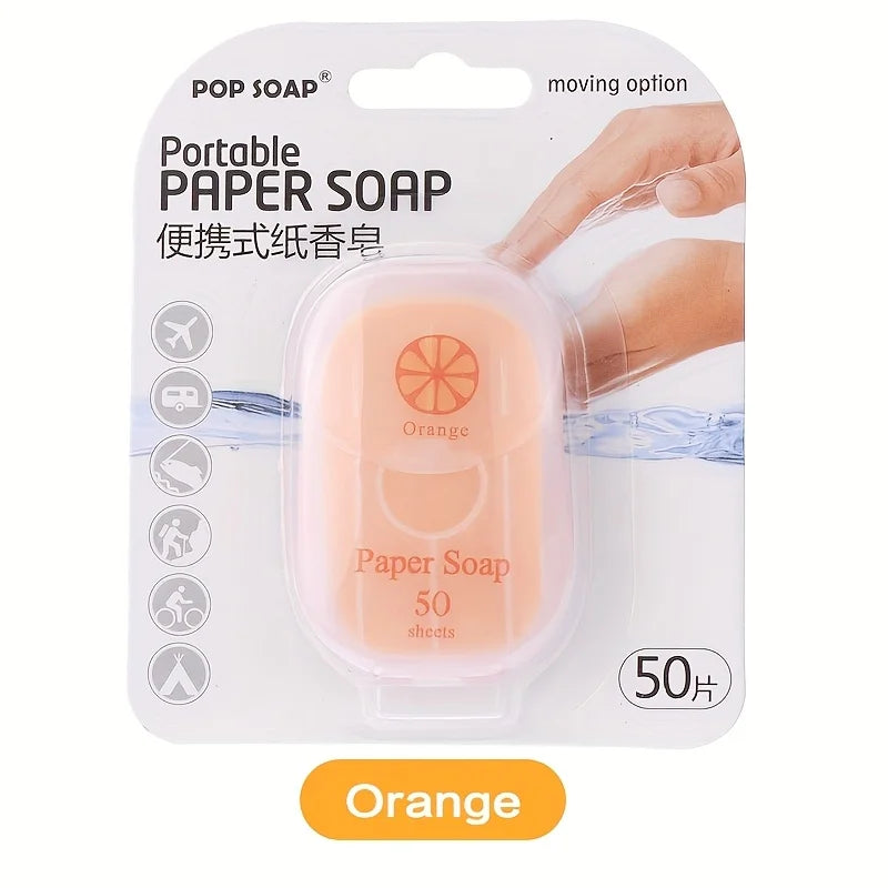 Portable Paper Soap Sheets – Disposable Travel Hand Wash