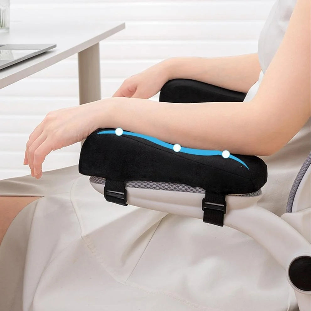 1 Pack, Two Colors to Choose From, Armrest Pad, Chair Booster, Thickened Armrest Cover, Office, Gaming, Memory Foam, Cross-Border Elbow Support, Hand Pillow Peaceful Pleasures Health and Wellness 1Pcs