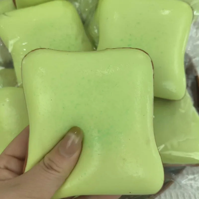 Cream Toast Squishy Stress Relief Toy – Slow Rebound Silicone