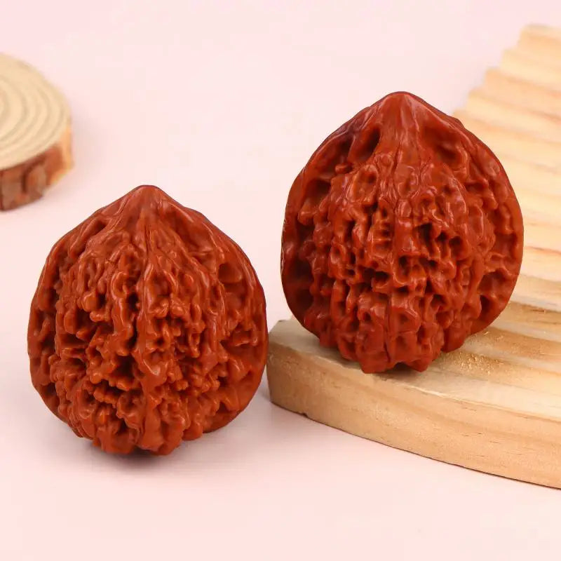 2/4/10PCS Wenwan Walnuts Walnut King Official Hat Four-Tier Kirin Pattern Lion Head Unique Art Sculpture for Study Room Decor Peaceful Pleasures Health and Wellness