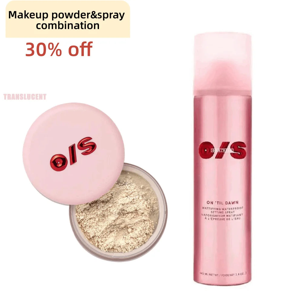 6-Color Matte Setting Powder & Waterproof Spray Bundle