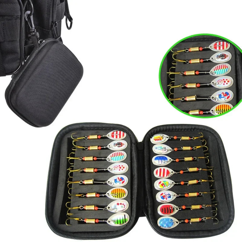 Fly Fishing Lure Storage Box – 16 Slot Hard EVA Bag