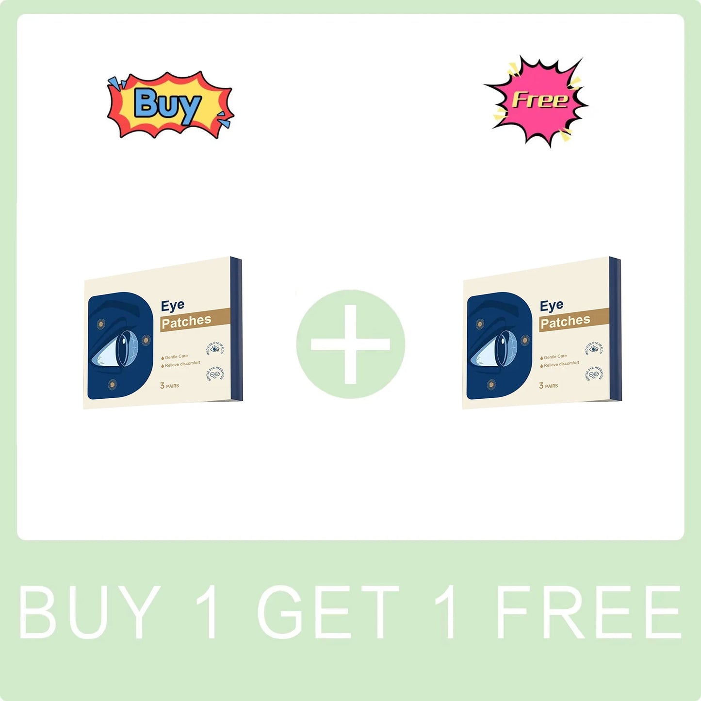 Cool Eye Patch Relieve Eye Fatigue Reduce Dark Circles Anti Eyes Bags Reduce Eye Tiredness Moisturizing Eyes Skin Care Products Peaceful Pleasures Health and Wellness Buy 1 Get 1 Free