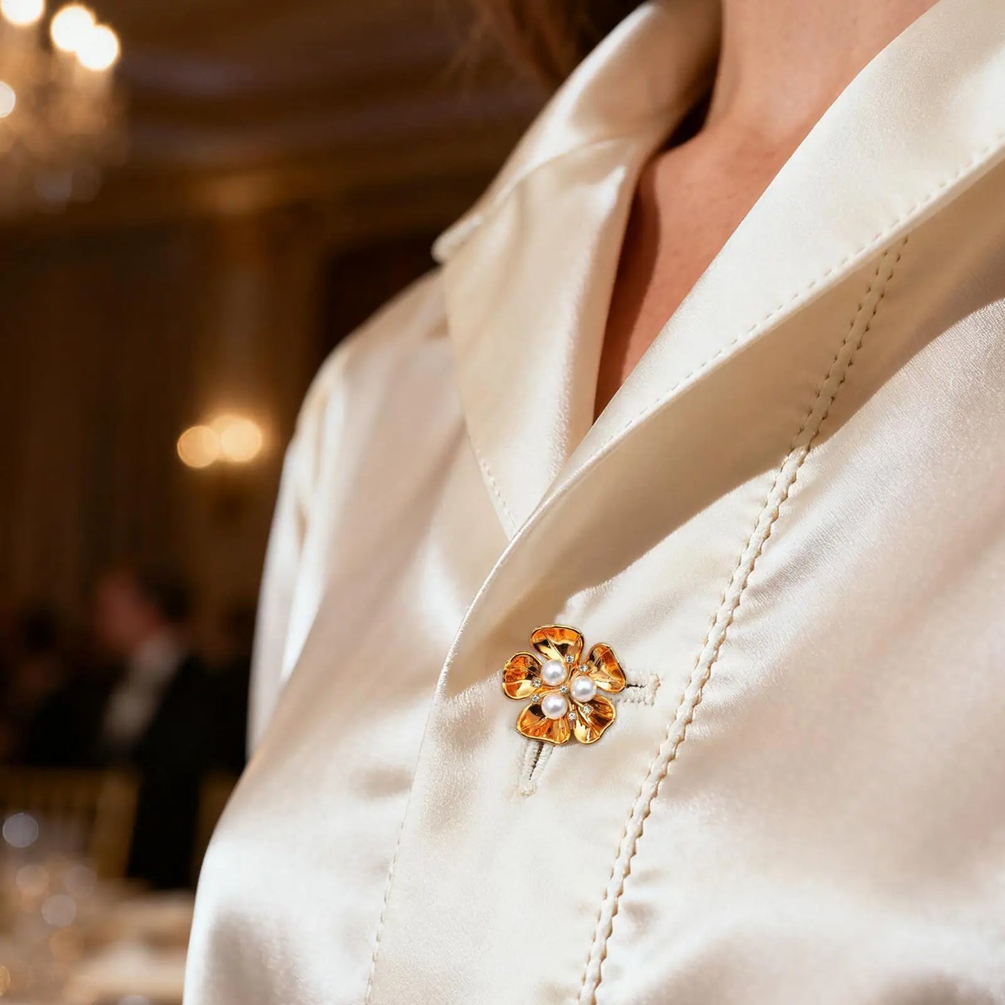 Button Covers for Women Blouses Floral Pearl Fancy Accessories Rhinestone Button Covers for Women for Dress Tuxedo Blouses Peaceful Pleasures Health and Wellness