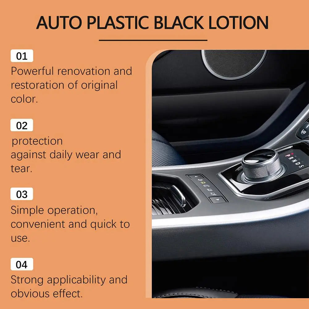100ml Car Plastic Restorer Back To Black Gloss Auto Plastic Polish And Repair Coating Renovation Agent For Car Detailing Peaceful Pleasures Health and Wellness