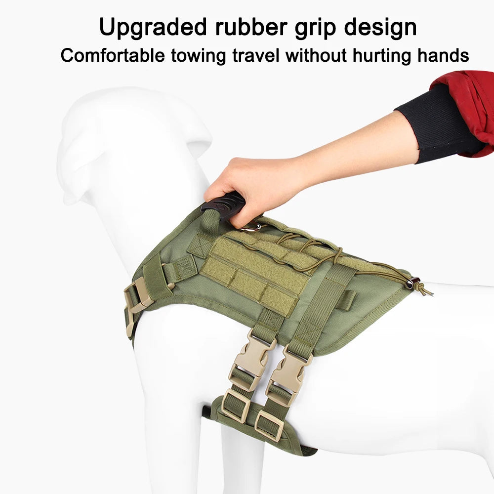Tactical Military Dog Harness | No-Pull Vest for Large Dogs