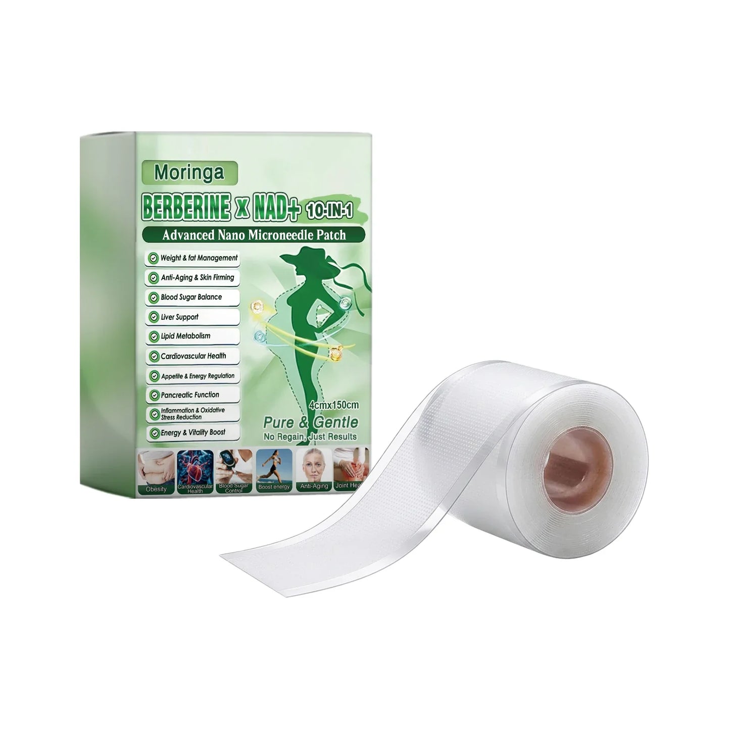 Microneedle Body Care Patch 4cm×150cm – Breathable & Cuttable