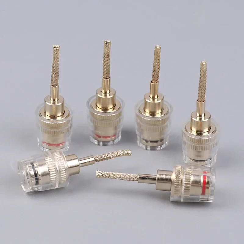 4mm Banana to 2mm Pin HIFI Adapter – Gold-Plated (2/4 Pack)