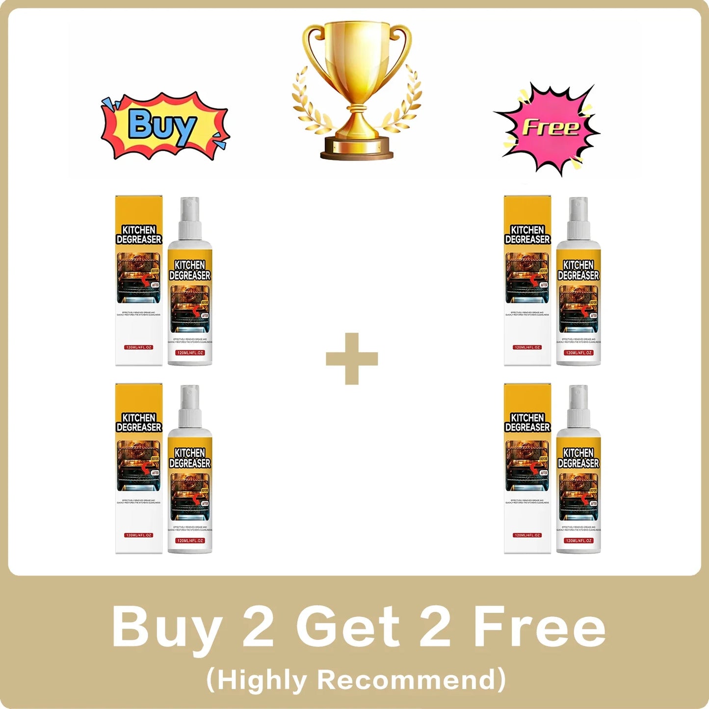 Kitchen Degreaser Spray – Cuts Grease, Oil & Burnt Carbon