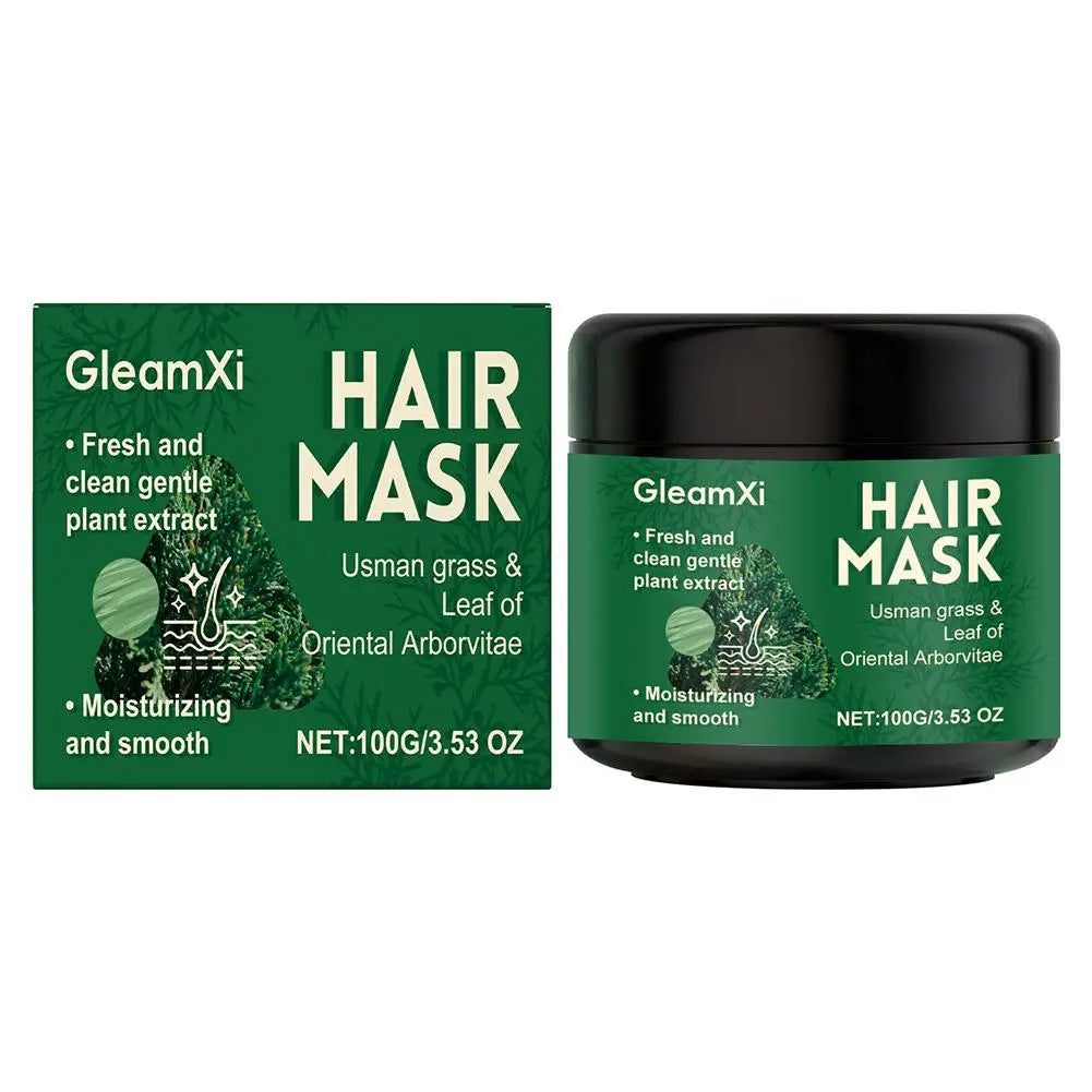 Usma Grass Shampoo Bar, Hair Mask & Oil Set – Thicken & Darken