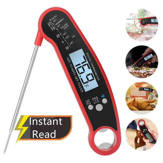 Digital Kitchen Food Digital Thermometer For Meat Water Milk Cooking Grilling Outdoor BBQ Waterproof Instant Read Peaceful Pleasures Health and Wellness