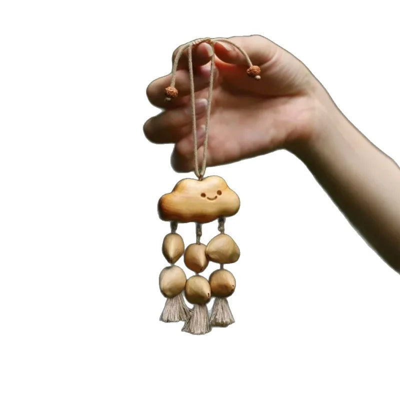 Wooden Handbell Modern Simple Home Decor Friends Family Couple