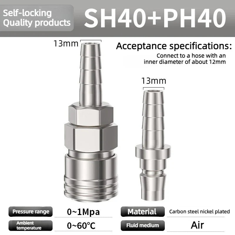 C-Type Pneumatic Quick Coupling for Air Compressor | CE Rated