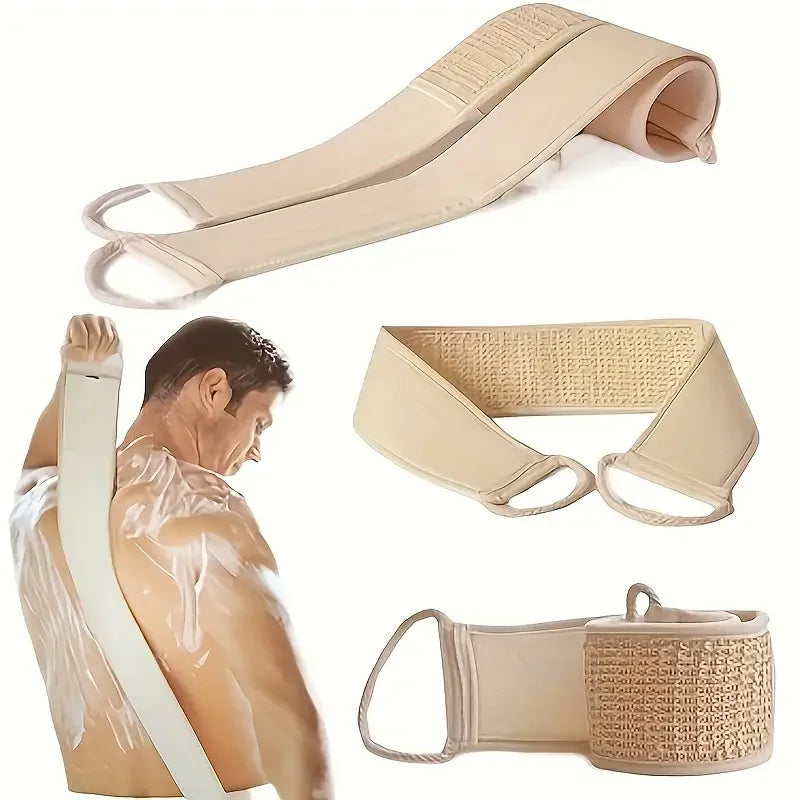 Exfoliating Loofah Body Scrubber with Strap | Shower & Spa