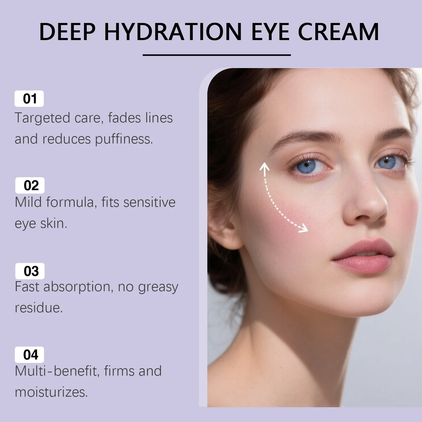 Hydrating Eye Cream Remove Eye Bags Dark Circles Lifting Tightening Brightening Fade Fine Lines Smoothing Repair Eye Skin Care Peaceful Pleasures Health and Wellness