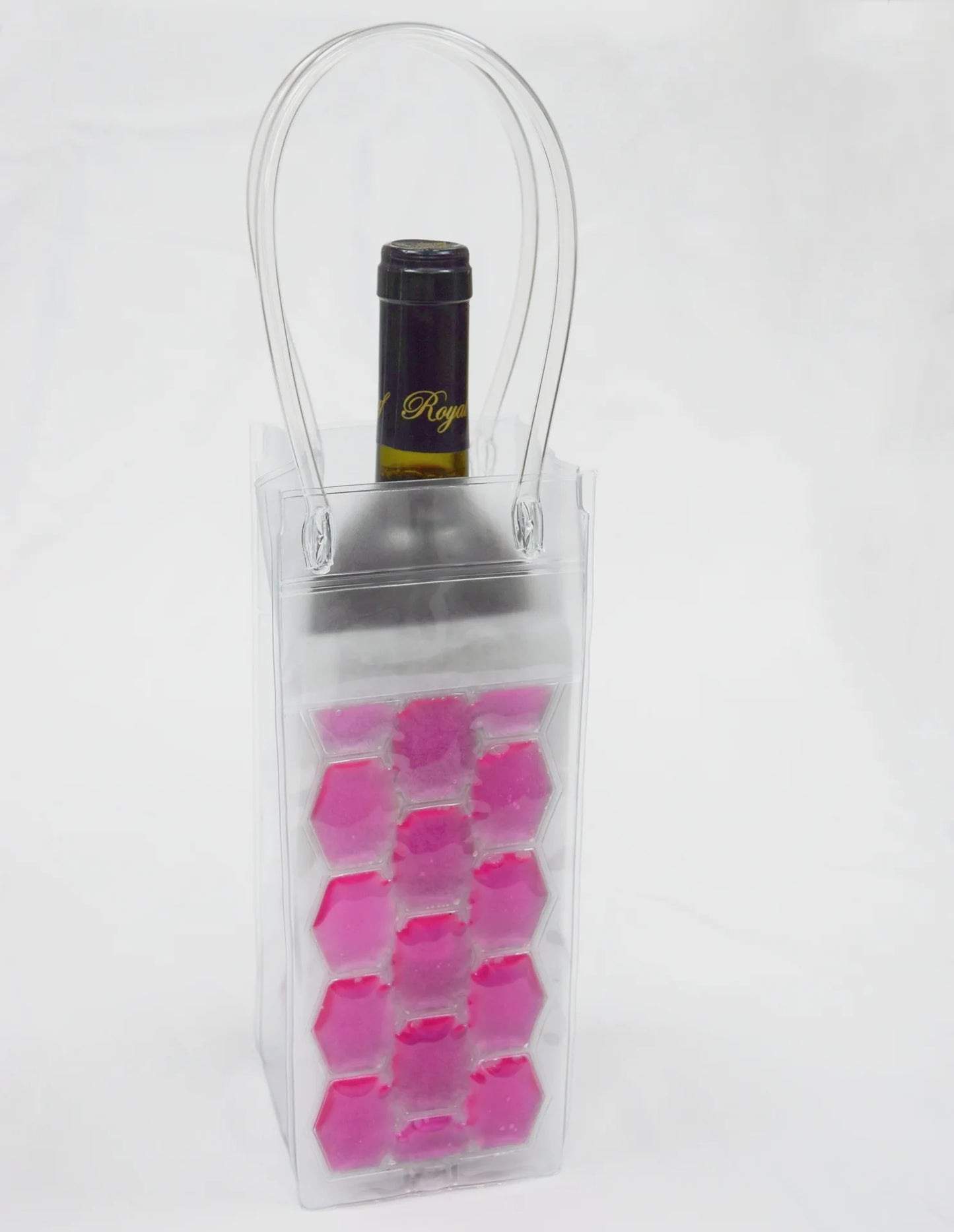 Ice Chiller Bag for Wine Bottle Cooler for Party Cooler for Red White Champagne or Sparkling Gel Cooling Holder Freestanding Peaceful Pleasures Health and Wellness Rose Red