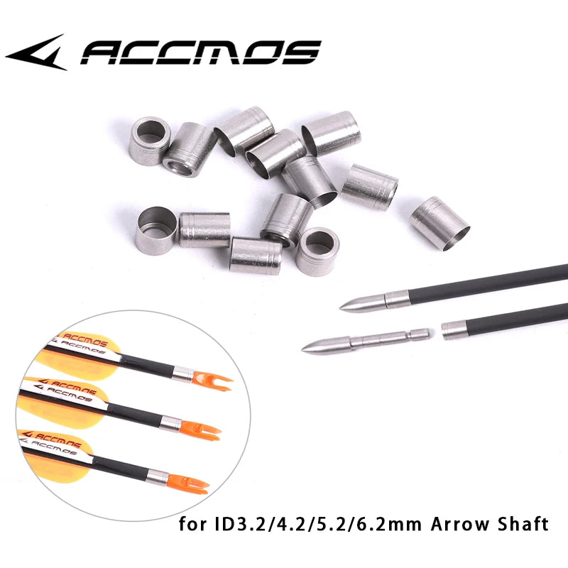 12 24 36 Stainless Steel Explosion-proof Ring Archery Arrow Collars