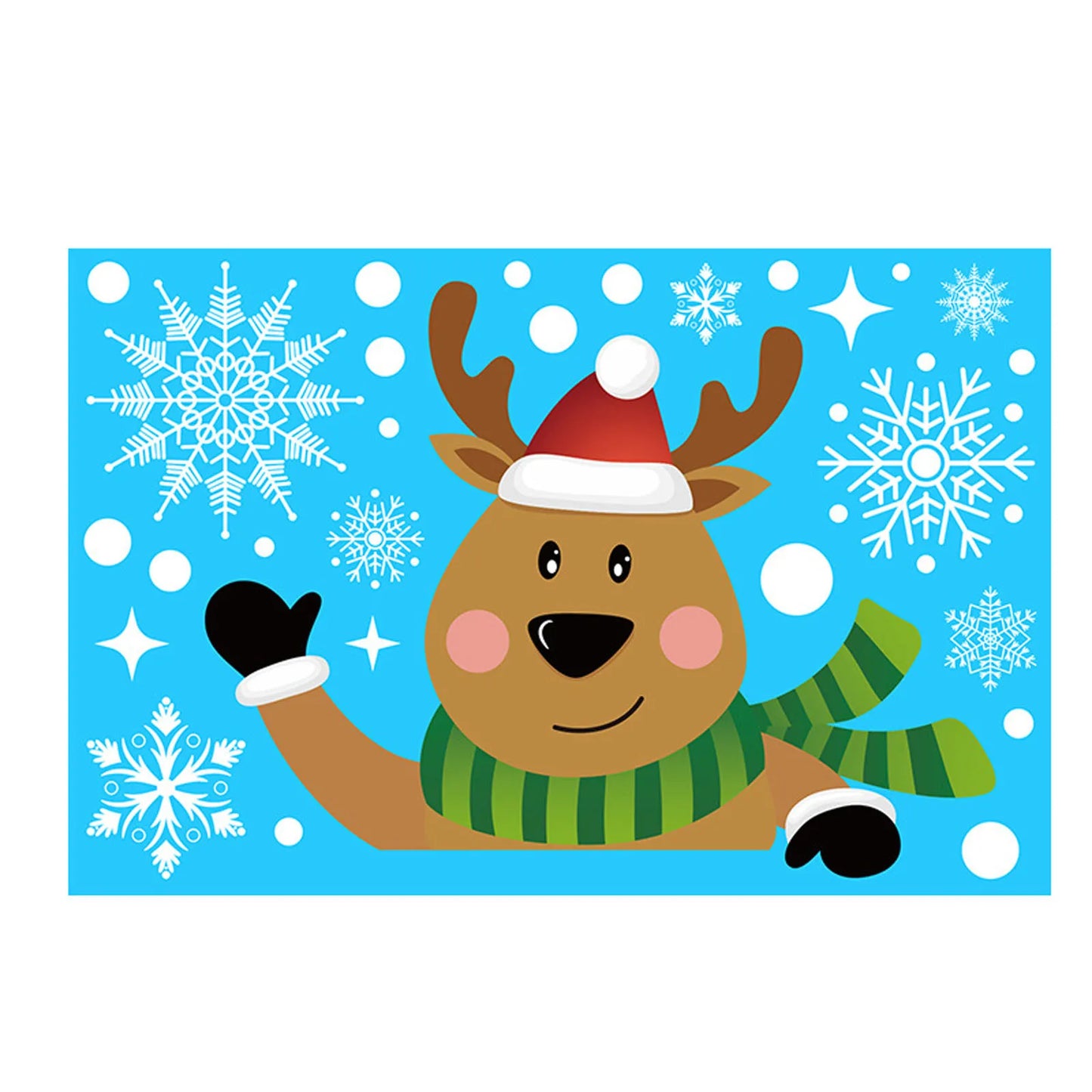 Christmas Electrostatic Window Stickers – Santa & Reindeer