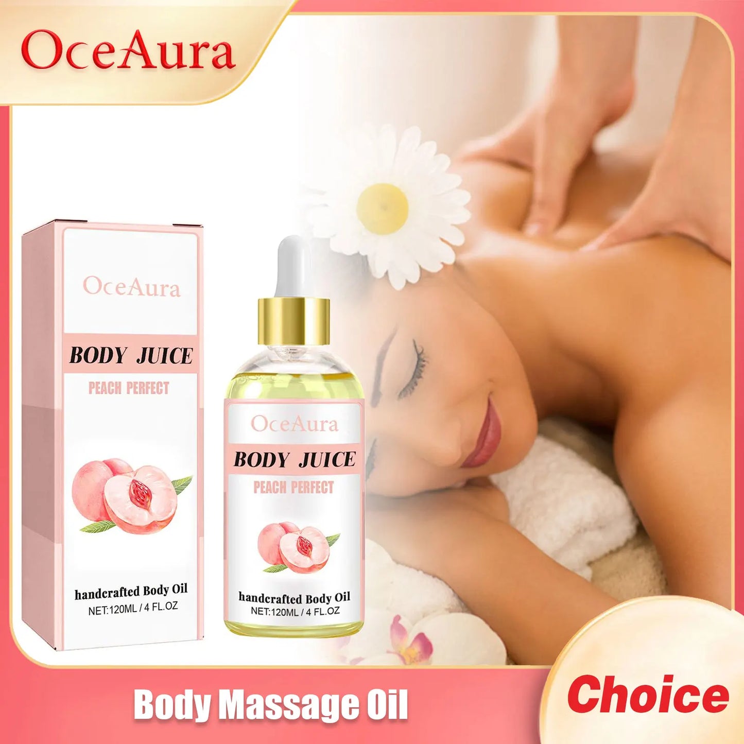OceAura Body Massage Oil – Deep Moisture & Tightening Spa 120ml