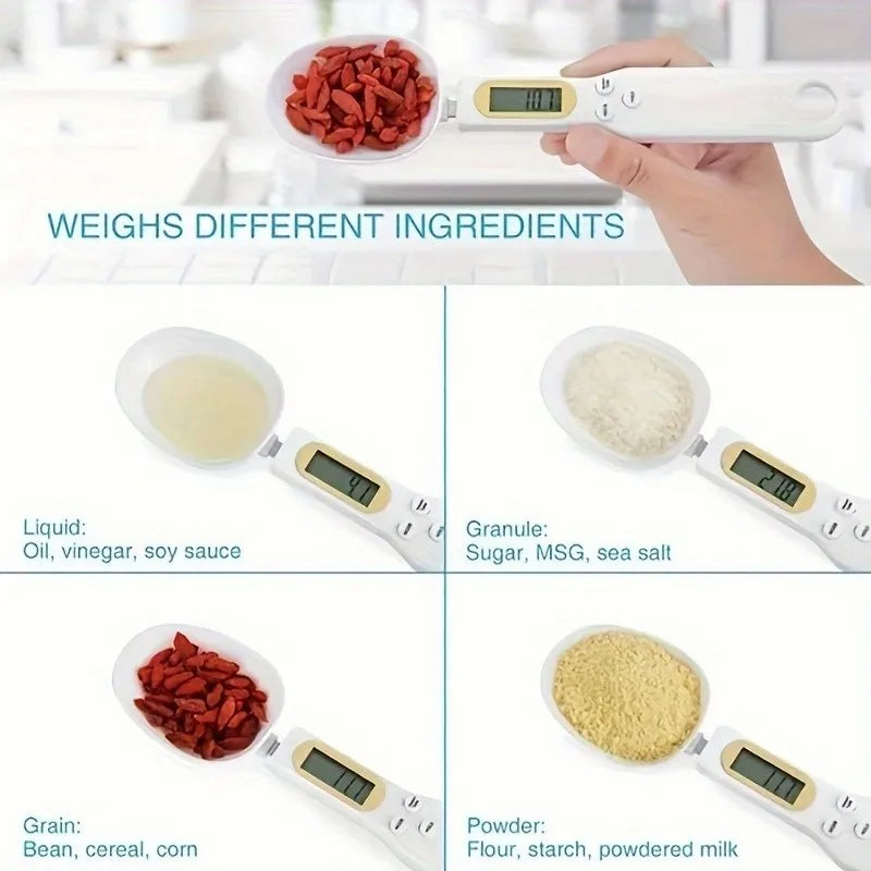 Digital Measuring Spoon with Clear Display - Portable Scale Spoon for Pet Food, Tea, Milk Powder - Kitchen and Dorm Restaurant Peaceful Pleasures Health and Wellness