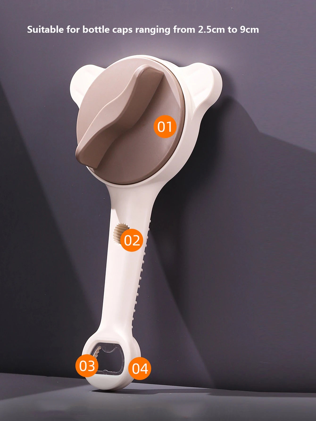 1Pcs Multifunction Jar Opener Beverage Bottles Wine Openers Jar Opener Kitchen Gadgets Bar Supplies Glass Jars Beer Cap Opener Peaceful Pleasures Health and Wellness