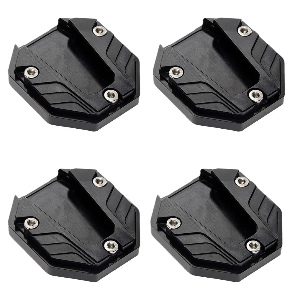 1/2/4pcs Sleeve Electric Vehicle Side Support Enlarge Base Foot Widened Non-slip Side Peg Cover Motorcycle Non-slip Side Support Peaceful Pleasures Health and Wellness 4pcs black