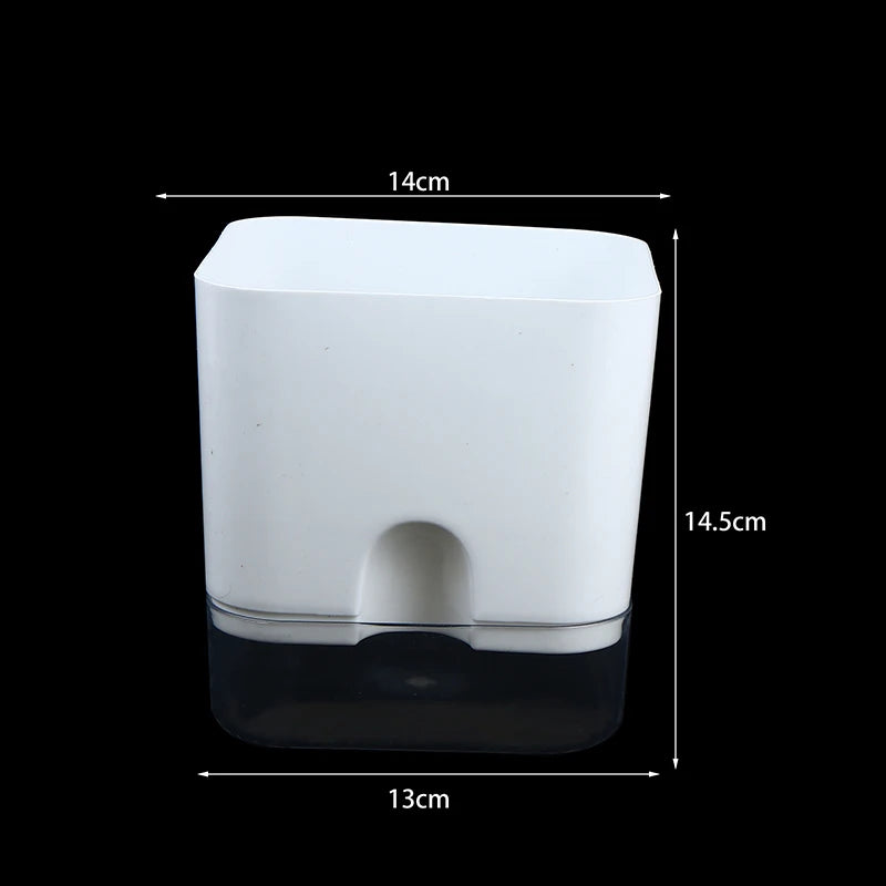 Self-Watering Double-Deck Plant Pot | Auto Wick Flowerpot