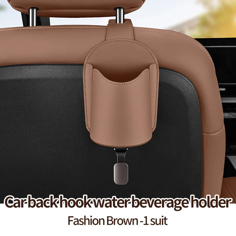Car Seat Back Hook – Cup Holder, Phone & Bag Organizer