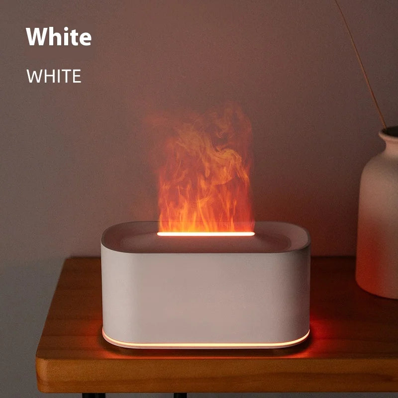 HOMEFISH 7-Color Aromatherapy Essential Oil Humidifier | Wood Grain