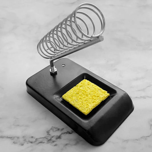 Portable Soldering Iron Stand with Cleaning Sponge | Metal Holder Soldering Iron Stand Oasis Select A style