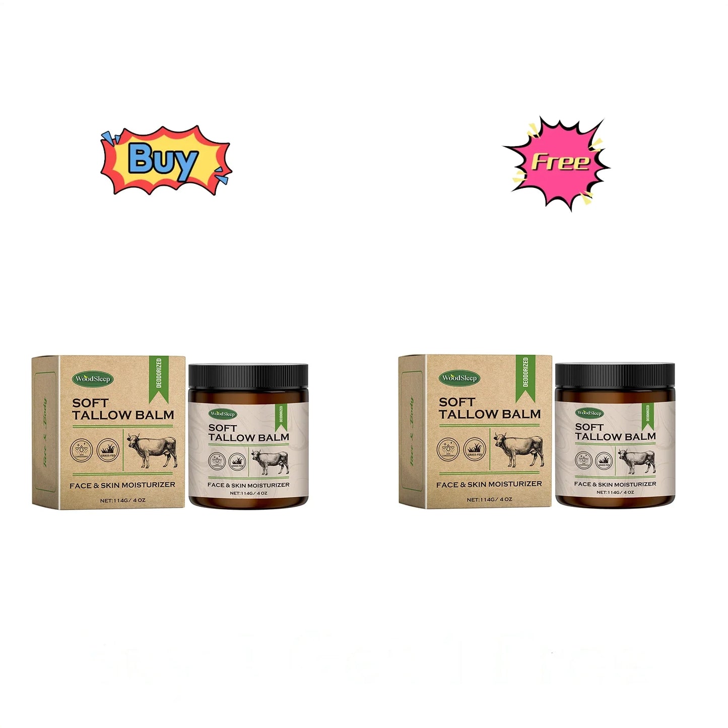 WOODSLEEP Shea Butter Cream – Deep Moisturizer Face & Body