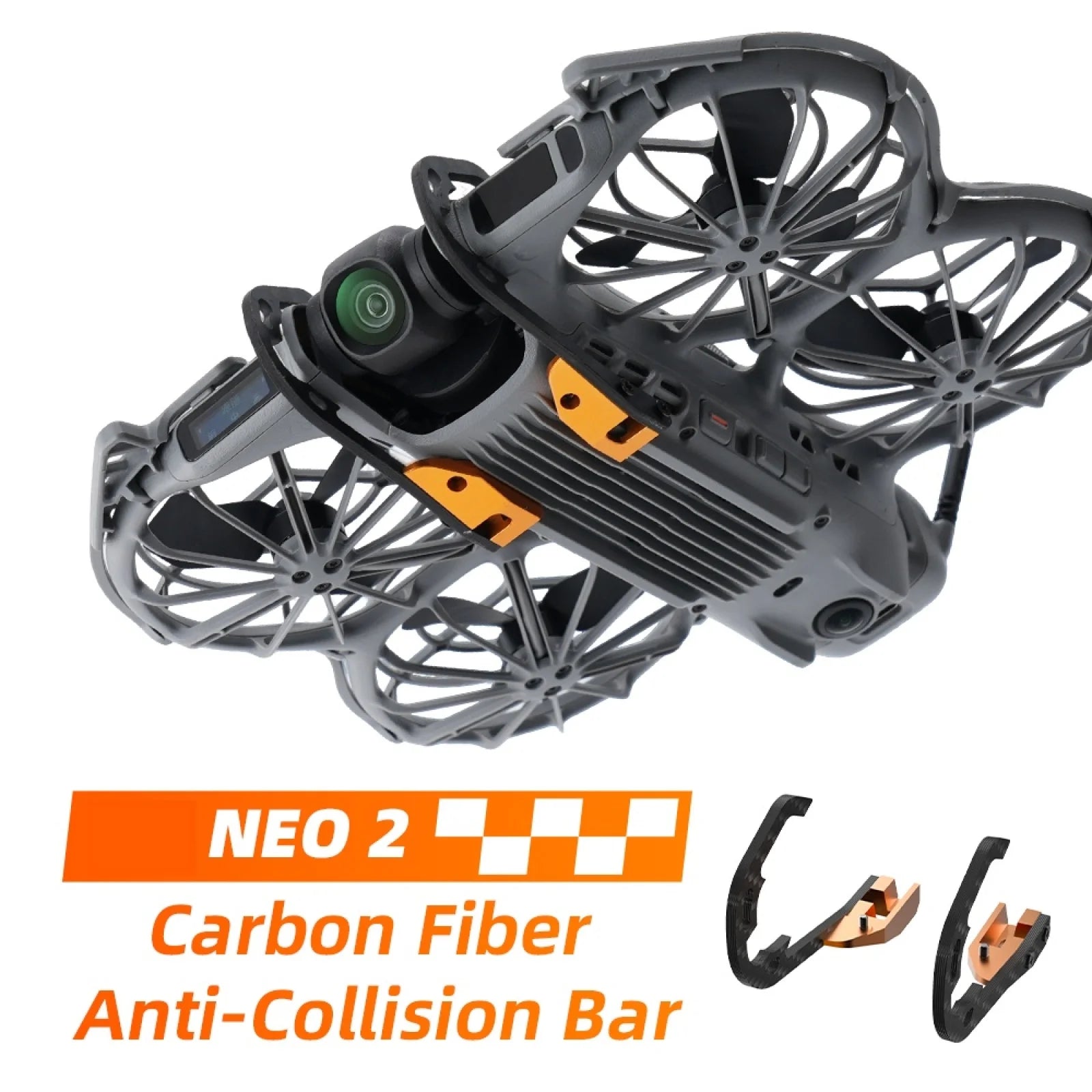 Lightweight Design For DJI NEO2 Gimbal Protection Bar Lens Bumper Carbon Fiber Impact Protection Accessories Peaceful Pleasures Health and Wellness