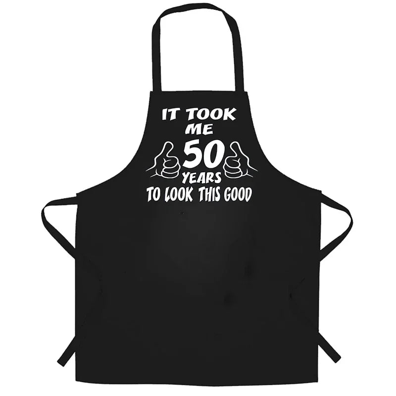 50th Birthday Apron – Funny BBQ Gift for Men & Women