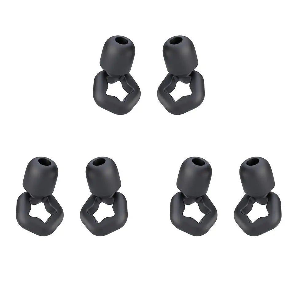 Ear Protection Creative Foam Earplugs Anti Noise Reusable Ear Protector with Storage Box Study Sleeping Ear Plugs Work Peaceful Pleasures Health and Wellness black