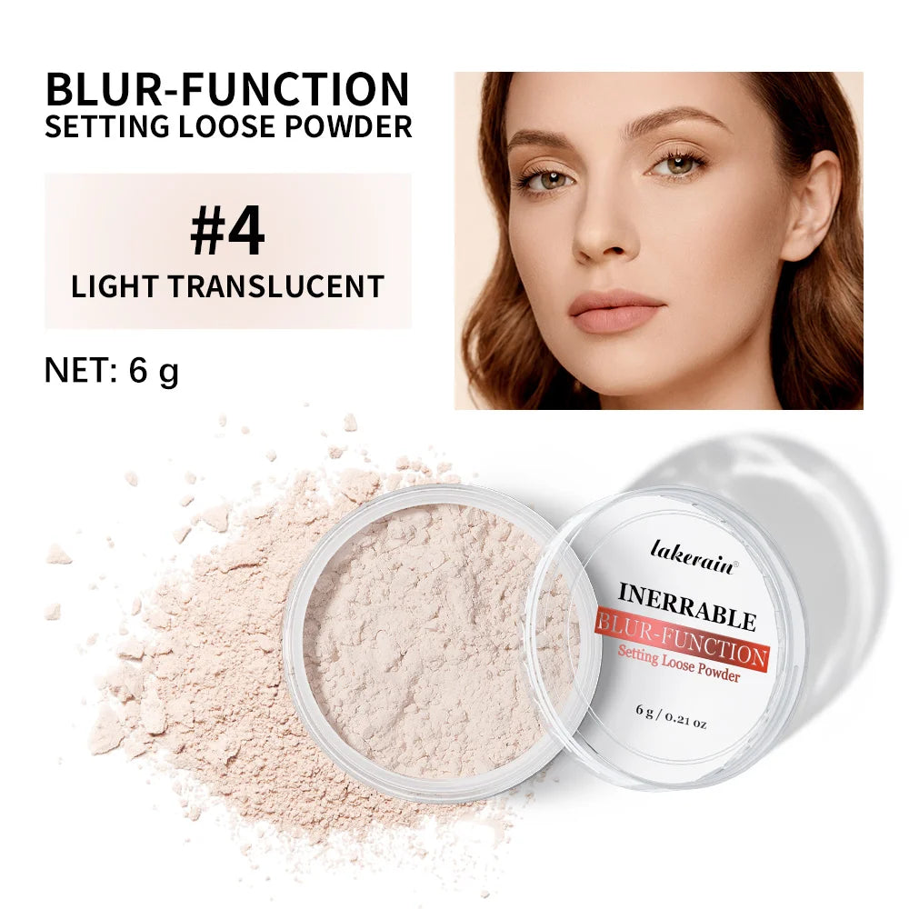 Longwear Loose Setting Powder Blur-fection With Up to 24HRs of Wear Waterproof Oil Control Blurring Face Powder Matte Makeup Peaceful Pleasures Health and Wellness 4LIGHT TRANSLUCENT