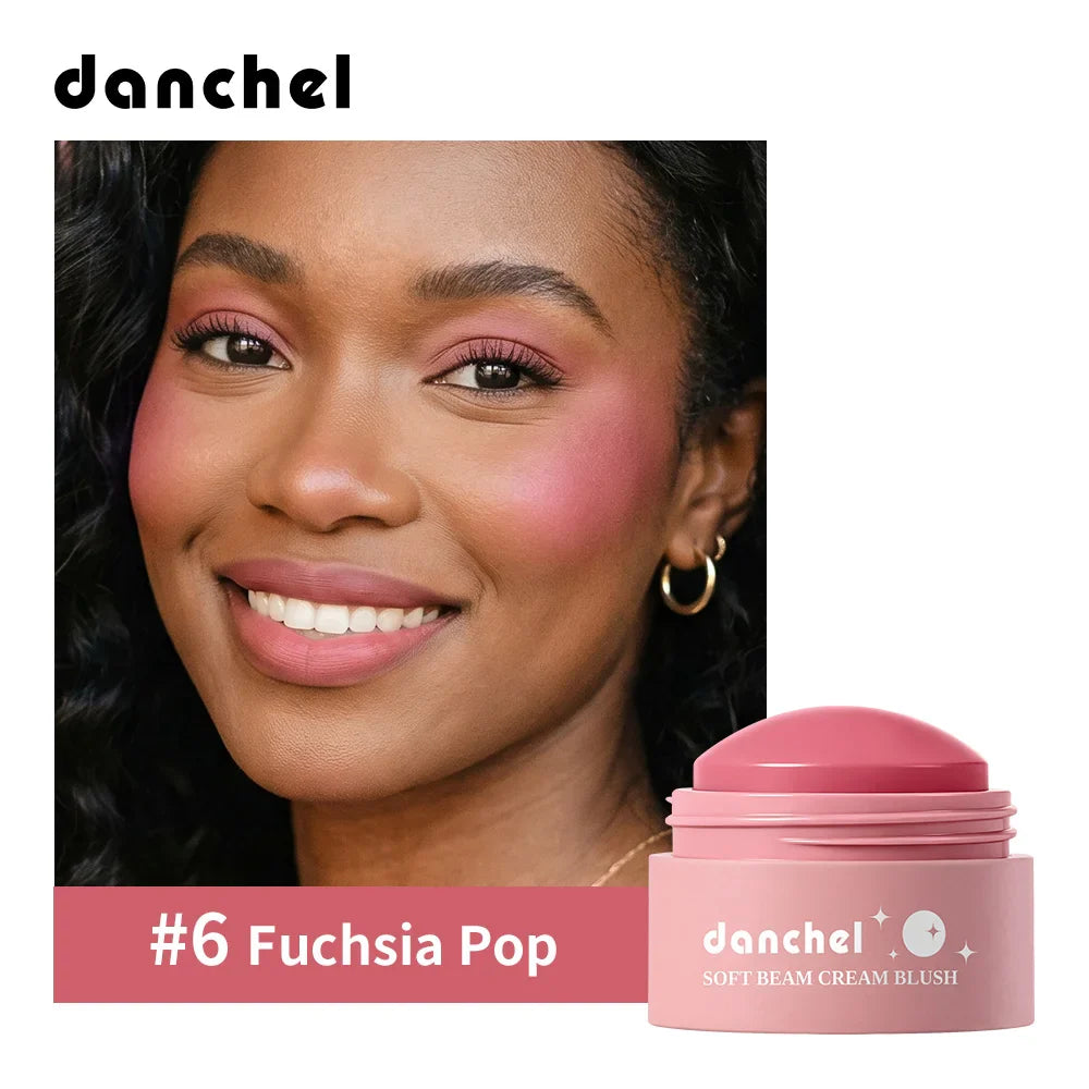 ibcccndc 6-Color Waterproof Cream Blush – Long-Lasting & Natural