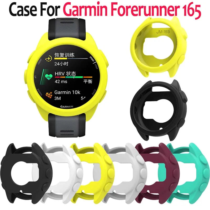 Silicone Protective Case for Garmin Forerunner 165 Watch Peaceful Pleasures Health and Wellness